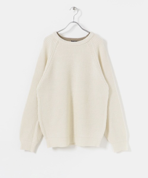 ITEMS URBANRESEARCH(アイテムズ アーバンリサーチ)の「マシンウォッシャブル 畦クルーネックニット(ニット/セーター・メンズ・ネイビー/グレー/レッド/オフホワイト・MEDIUM/LARGE)」の7枚目の写真