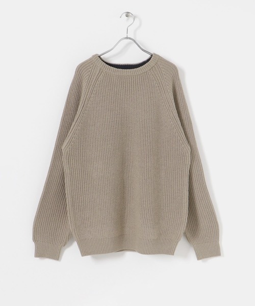 ITEMS URBANRESEARCH(アイテムズ アーバンリサーチ)の「マシンウォッシャブル 畦クルーネックニット(ニット/セーター・メンズ・ネイビー/グレー/レッド/オフホワイト・MEDIUM/LARGE)」の15枚目の写真