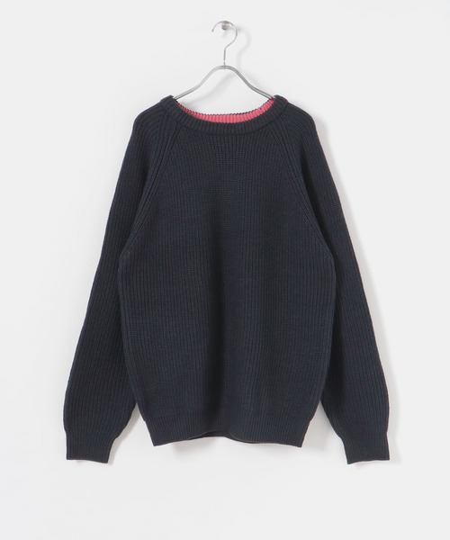 ITEMS URBANRESEARCH(アイテムズ アーバンリサーチ)の「マシンウォッシャブル 畦クルーネックニット(ニット/セーター・メンズ・ネイビー/グレー/レッド/オフホワイト・MEDIUM/LARGE)」の18枚目の写真