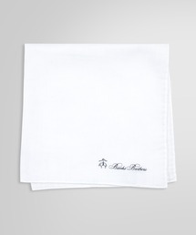 BROOKS BROTHERS（ブルックスブラザーズ）の「リネン カラートリム ポケットスクエア（ポケットチーフ）」