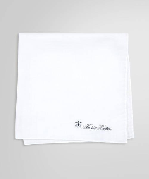 BROOKS BROTHERS（ブルックスブラザーズ）の「リネン カラートリム ポケットスクエア（ポケットチーフ）」 WEAR