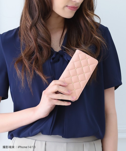 iPhone14 iPhone14Pro iPhone13 ミラー カード収納付き