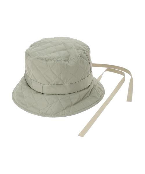 Green　Parks（グリーンパークス）の「・キルトリボンハット（ハット・レディース・ブラック/カーキ/アイボリー・FREE）」の3枚目の写真
