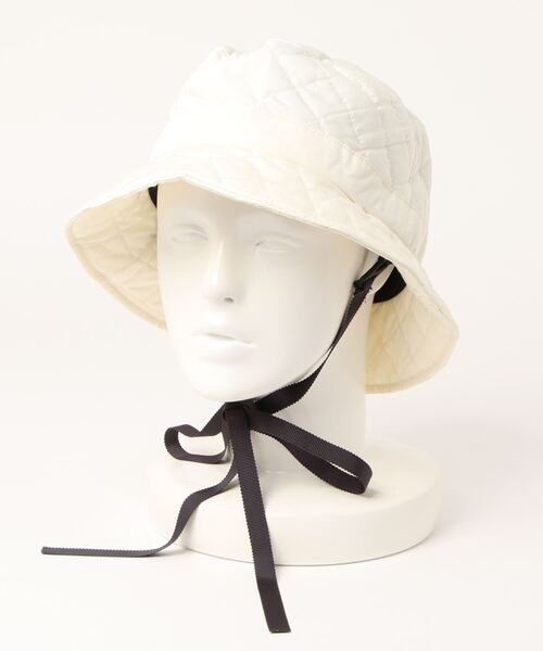 Green　Parks（グリーンパークス）の「・キルトリボンハット（ハット・レディース・ブラック/カーキ/アイボリー・FREE）」の16枚目の写真