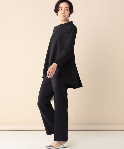 NOLLEY’S カットジョーゼットバックフレアブラウス ホワイト NOLLEY'S（ノーリーズ）の「カットジョーゼットバックフレア