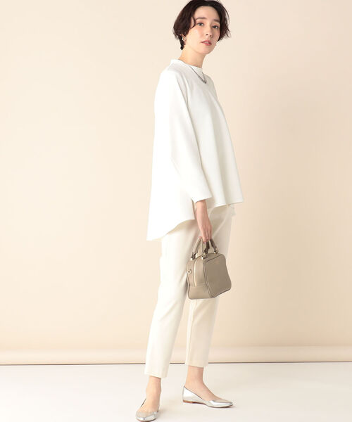 NOLLEY'S ノーリーズ　カットジョーゼットバックフレアブラウス NOLLEY'S（ノーリーズ）の「カットジョーゼットバックフレア