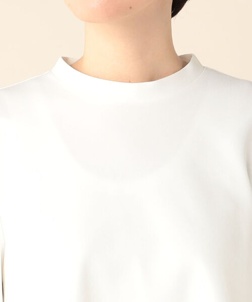 NOLLEY’S カットジョーゼットバックフレアブラウス ホワイト NOLLEY'S（ノーリーズ）の「カットジョーゼットバックフレア