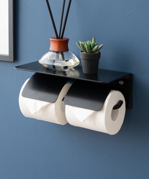 東京家具（トウキョウカグ）の「【HEIM】トイレットペーパーホルダー/2個用（バス/トイレグッズ・レディース・ブラック/ホワイト・FREE）」の2枚目の写真