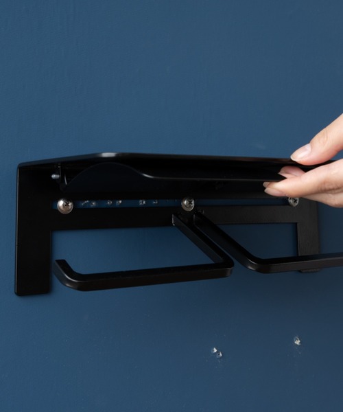 東京家具（トウキョウカグ）の「【HEIM】トイレットペーパーホルダー/2個用（バス/トイレグッズ・レディース・ブラック/ホワイト・FREE）」の8枚目の写真