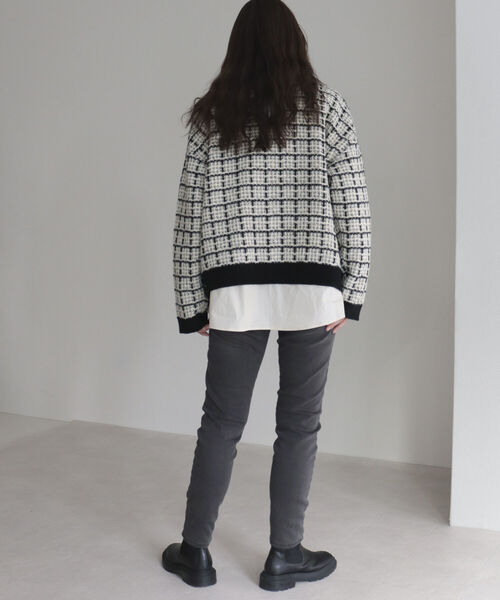 fredy emue（フレディエミュ）の「裏起毛スキニーパンツ（デニムパンツ・レディース・ブラック/チャコールグレー・36/38）」の10枚目の写真