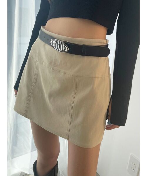 EMODA（エモダ）の「ボクシーハングミニスカート（スカート・レディース・ブラック/グレー/ベージュ・SMALL/MEDIUM）」の3枚目の写真