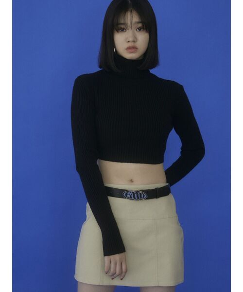 EMODA（エモダ）の「ボクシーハングミニスカート（スカート・レディース・ブラック/グレー/ベージュ・SMALL/MEDIUM）」の4枚目の写真