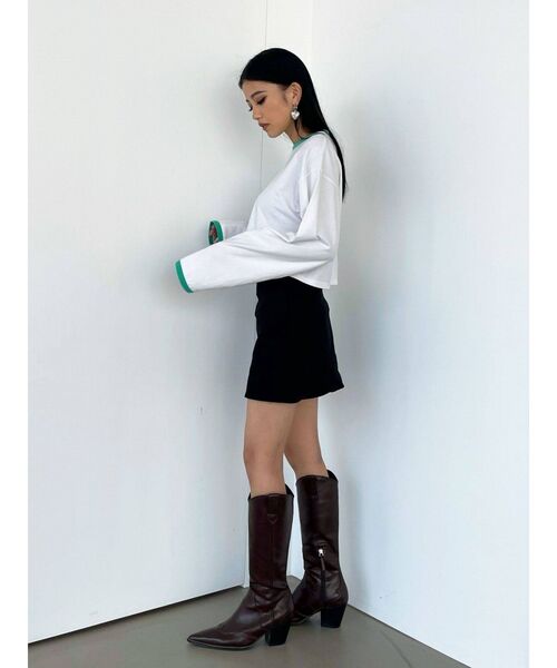 EMODA（エモダ）の「ボクシーハングミニスカート（スカート・レディース・ブラック/グレー/ベージュ・SMALL/MEDIUM）」の14枚目の写真