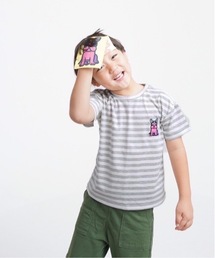 COMMON WARE（コモンウェアー）の「Tapirok / タピロク 奥山優　とらねこフレンチブルドッグ　キッズTシャツ（Tシャツ/カットソー）」