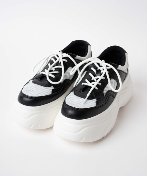 WEGO（ウィゴー）の「WEGO/ボリュームスニーカー（スニーカー・レディース・ブラック/ホワイト/その他1・MEDIUM/LARGE）」の21枚目の写真