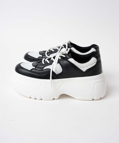 WEGO（ウィゴー）の「WEGO/ボリュームスニーカー（スニーカー・レディース・ブラック/ホワイト/その他1・MEDIUM/LARGE）」の16枚目の写真