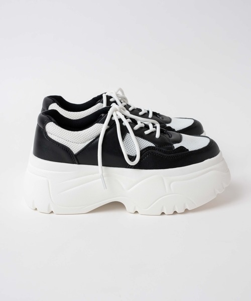 WEGO（ウィゴー）の「WEGO/ボリュームスニーカー（スニーカー・レディース・ブラック/ホワイト/その他1・MEDIUM/LARGE）」の18枚目の写真