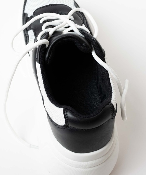 WEGO（ウィゴー）の「WEGO/ボリュームスニーカー（スニーカー・レディース・ブラック/ホワイト/その他1・MEDIUM/LARGE）」の13枚目の写真