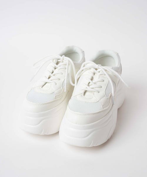 WEGO（ウィゴー）の「WEGO/ボリュームスニーカー（スニーカー・レディース・ブラック/ホワイト/その他1・MEDIUM/LARGE）」の19枚目の写真