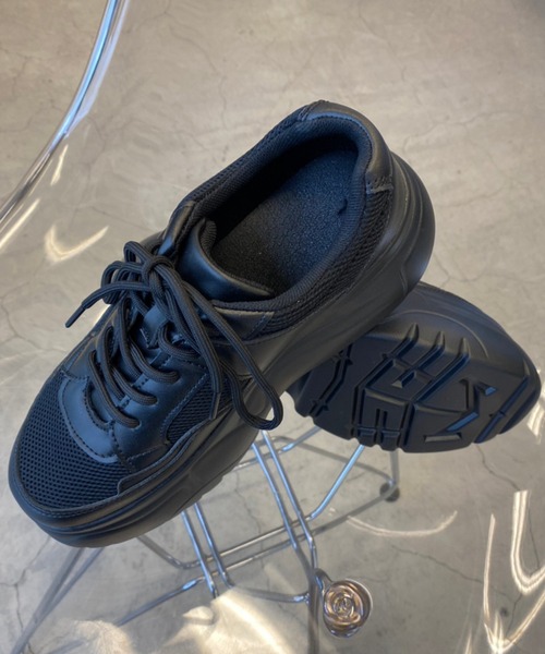 WEGO（ウィゴー）の「WEGO/ボリュームスニーカー（スニーカー・レディース・ブラック/ホワイト/その他1・MEDIUM/LARGE）」の22枚目の写真