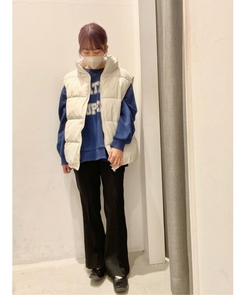 AMERICAN HOLIC（アメリカンホリック）の「バックドレープロゴ裏毛プルオーバー（スウェット・レディース・チャコールグレー/ブルー/レッド/ホワイト系その他/グリーン・M/L）」の9枚目の写真