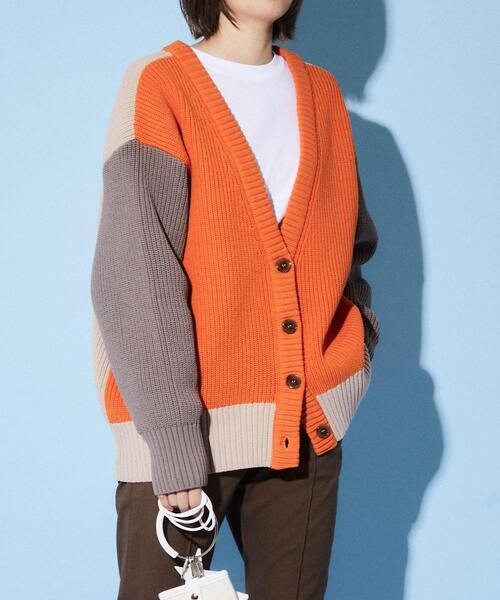 CONVERSE TOKYO ニットカーディガン【美品】 CONVERSE TOKYO カーディガン BACK LOGO SUMMER KNIT CARDIGAN