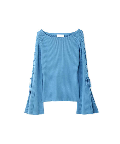 JILL STUART(ジルスチュアート)の「◆ガレットニット(ニット/セーター・レディース・ブルー/ライトグリーン・FREE)」の3枚目の写真