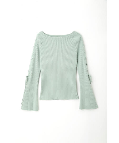 JILL STUART(ジルスチュアート)の「◆ガレットニット(ニット/セーター・レディース・ブルー/ライトグリーン・FREE)」の9枚目の写真
