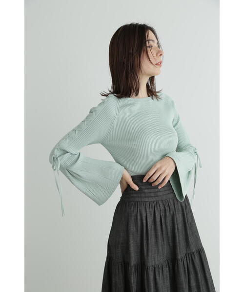 JILL STUART(ジルスチュアート)の「◆ガレットニット(ニット/セーター・レディース・ブルー/ライトグリーン・FREE)」の10枚目の写真