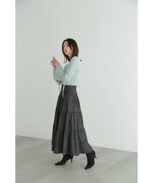 JILL STUART(ジルスチュアート)の「◆ガレットニット(ニット/セーター・レディース・ブルー/ライトグリーン・FREE)」の12枚目の写真