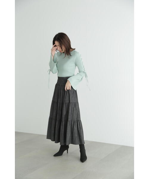 JILL STUART(ジルスチュアート)の「◆ガレットニット(ニット/セーター・レディース・ブルー/ライトグリーン・FREE)」の13枚目の写真