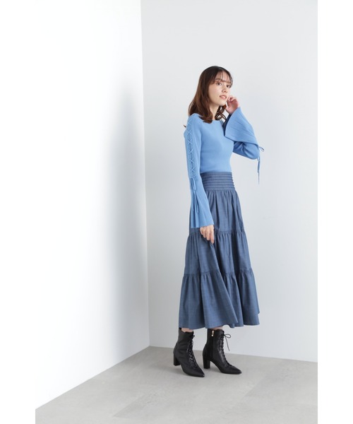JILL STUART(ジルスチュアート)の「◆ガレットニット(ニット/セーター・レディース・ブルー/ライトグリーン・FREE)」の21枚目の写真