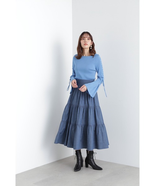 JILL STUART(ジルスチュアート)の「◆ガレットニット(ニット/セーター・レディース・ブルー/ライトグリーン・FREE)」の22枚目の写真