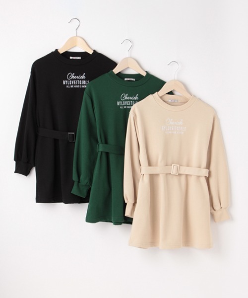 by LOVEiT(バイラビット)の「【WEB限定】ベルトつきワンピース(ワンピース・キッズ・ベージュ/ブラック/グリーン・120cm/160cm/130cm/140cm/150cm)」の11枚目の写真