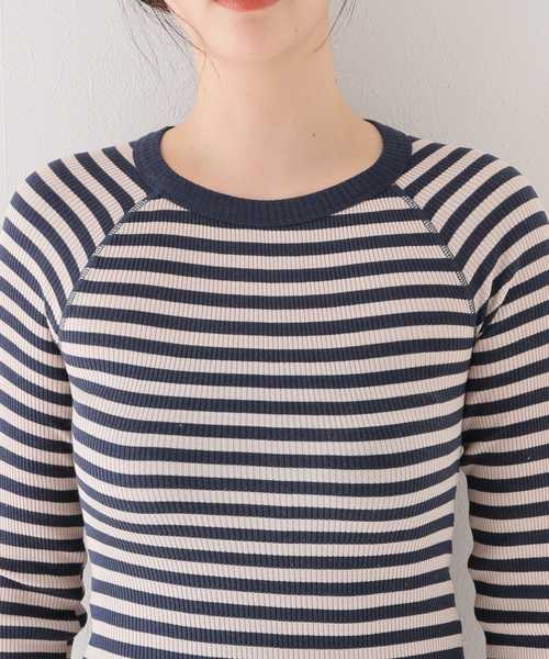 SLOBE IENA SEAMLESS BASIC. トップスカットソー長袖