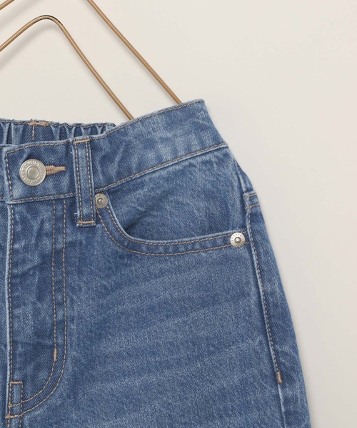 LOWRYS FARM（ローリーズファーム）の「ＣＯＮＥデニムストレートパンツ　177878（デニムパンツ・キッズ・ブルー/ワンウォッシュ/ライトブルー・110cm/120cm/130cm/140cm/150cm）」の6枚目の写真