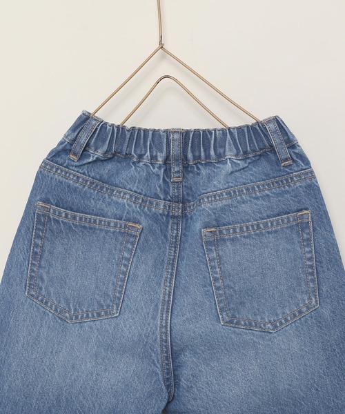 LOWRYS FARM（ローリーズファーム）の「ＣＯＮＥデニムストレートパンツ　177878（デニムパンツ・キッズ・ブルー/ワンウォッシュ/ライトブルー・110cm/120cm/130cm/140cm/150cm）」の8枚目の写真
