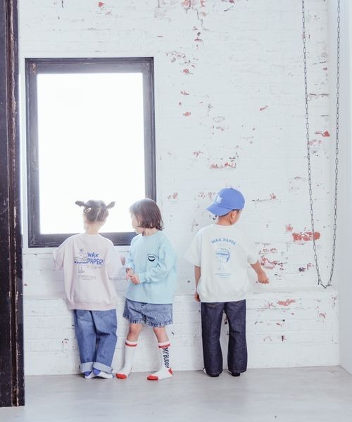 LOWRYS FARM（ローリーズファーム）の「ＣＯＮＥデニムストレートパンツ　177878（デニムパンツ・キッズ・ブルー/ワンウォッシュ/ライトブルー・110cm/120cm/130cm/140cm/150cm）」の12枚目の写真