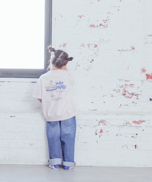 LOWRYS FARM（ローリーズファーム）の「ＣＯＮＥデニムストレートパンツ　177878（デニムパンツ・キッズ・ブルー/ワンウォッシュ/ライトブルー・110cm/120cm/130cm/140cm/150cm）」の14枚目の写真