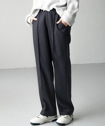 【Alfred Alex】ideal style slim slacks / TR-TWスリムストレートスラックス【セットアップ対応】