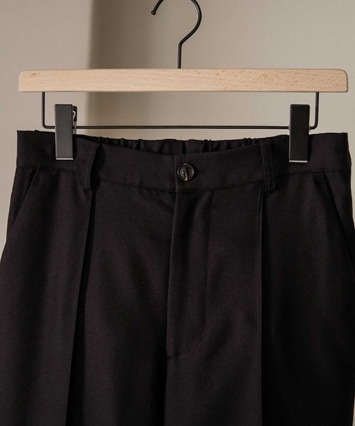 Alfred Alex（アルフレッドアレックス）の「【Alfred Alex】ideal style slim slacks / TR-TWスリムストレートスラックス【セットアップ対応】（スラックス・メンズ・ブラック/アイボリー/ダークグリーン/チャコール/グレイッシュベージュ/ライトグレー・S/M/L）」の14枚目の写真