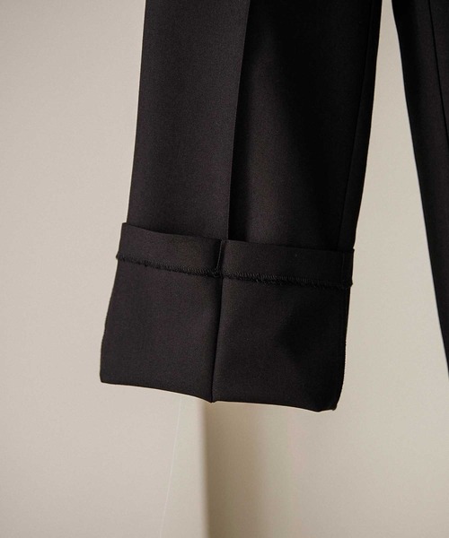 Alfred Alex（アルフレッドアレックス）の「【Alfred Alex】ideal style slim slacks / TR-TWスリムストレートスラックス【セットアップ対応】（スラックス・メンズ・ブラック/アイボリー/ダークグリーン/チャコール/グレイッシュベージュ/ライトグレー・S/M/L）」の8枚目の写真