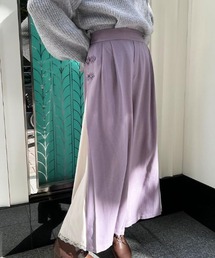 サイド切替チャイナ釦パンツ