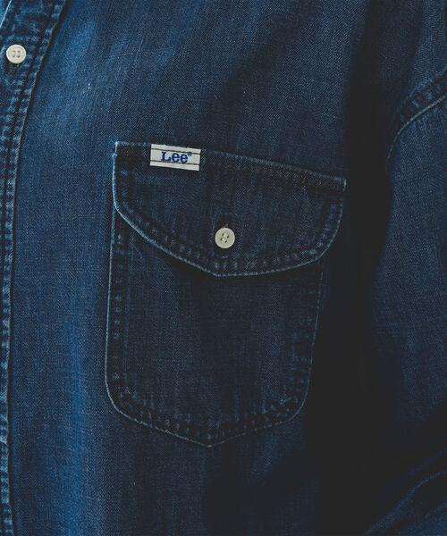 Lee（リー）の「Lee × B:MING by BEAMS / 別注 ルーズフィット シャツ（シャツ/ブラウス・レディース・ライトインディゴブルー/インディゴブルー・FREE）」の14枚目の写真