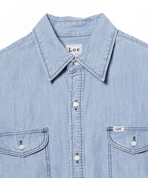Lee（リー）の「Lee × B:MING by BEAMS / 別注 ルーズフィット シャツ（シャツ/ブラウス・レディース・ライトインディゴブルー/インディゴブルー・FREE）」の18枚目の写真
