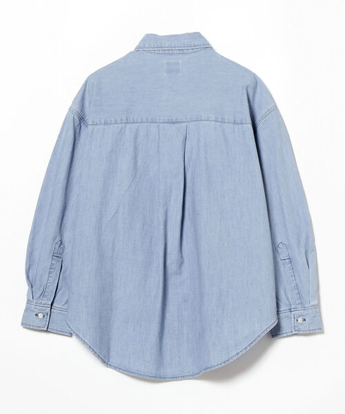 Lee（リー）の「Lee × B:MING by BEAMS / 別注 ルーズフィット シャツ（シャツ/ブラウス・レディース・ライトインディゴブルー/インディゴブルー・FREE）」の20枚目の写真