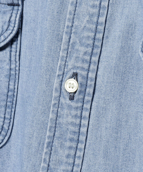 Lee（リー）の「Lee × B:MING by BEAMS / 別注 ルーズフィット シャツ（シャツ/ブラウス・レディース・ライトインディゴブルー/インディゴブルー・FREE）」の21枚目の写真