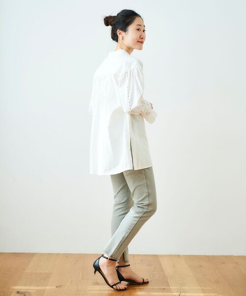 le.coeur blanc(ルクールブラン)の「2WAYストレッチデニムスリムパンツ(デニムパンツ・レディース・グレー/ブラック・36/38)」の10枚目の写真