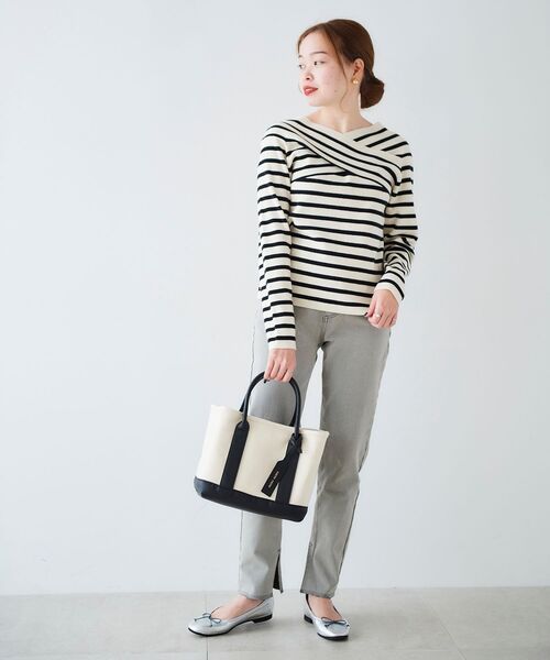 le.coeur blanc(ルクールブラン)の「2WAYストレッチデニムスリムパンツ(デニムパンツ・レディース・グレー/ブラック・36/38)」の13枚目の写真