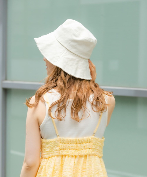 SMELLY（スメリー）の「ツイルフリンジバケットハット（ハット・レディース・ブラウン/ブラック/アイボリー・-）」の19枚目の写真